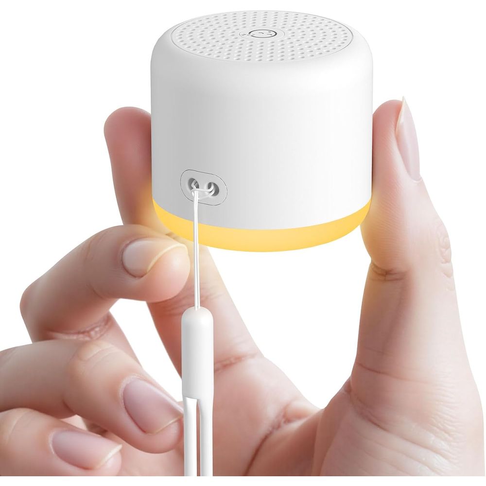 White Noise Machine Baby - جهاز ضوضاء بيضاء مع إضاءة ليلية،