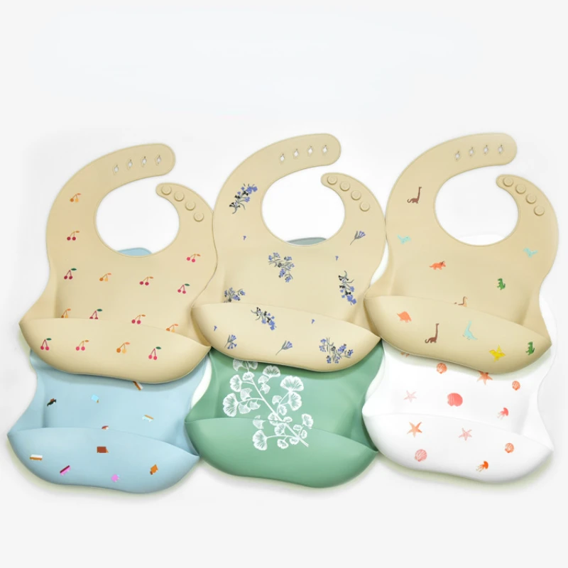 Silicone Baby Bibs - INS Baby Bibs BPA الحرة مقاوم