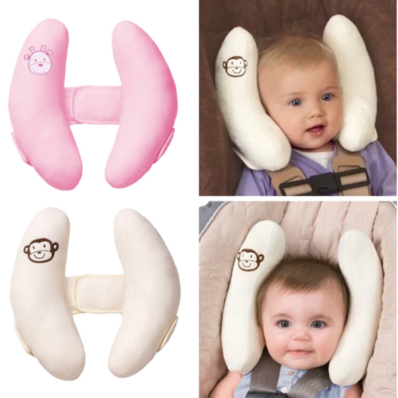 Infant Head Protector - وسادة لطيفة بتصميم كرتوني لحديثي الولادة،