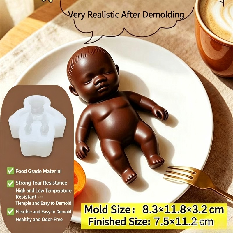 Baby Products Soap - قالب سيليكون ثلاثي الأبعاد واقعي لطفل