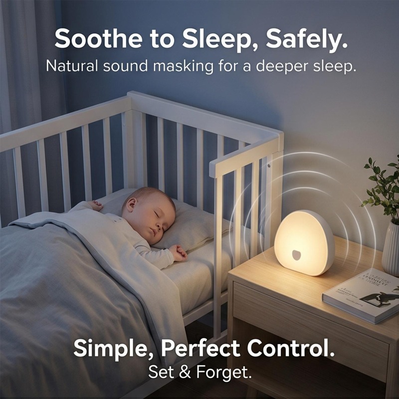 جهاز ضوضاء بيضاء للنوم مع إضاء - مراجعة White Noise Machine Baby وسعره